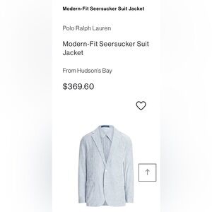 Ralph Lauren Seersucker Blazer🔥 PTP 25”